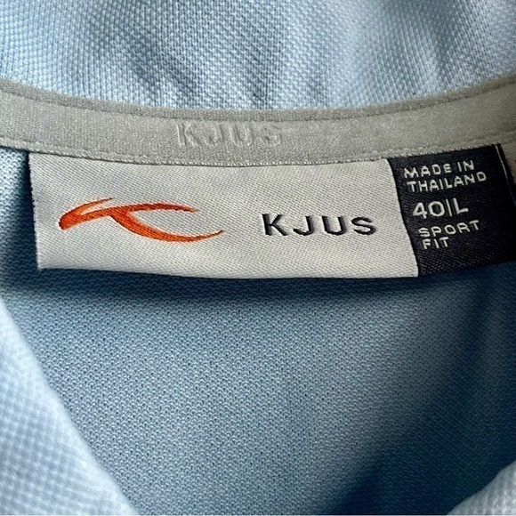 KJUS Women Top Blue White‎ 40 L Sport Fit UPF 50+ Polo Sleeveless 38” Bust Golf - Picture 2 of 11